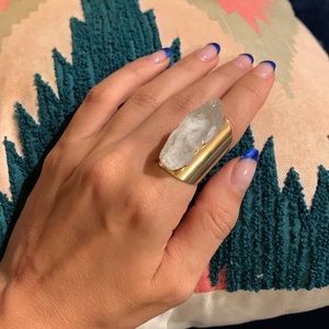 GF Cuff Quartz Ring